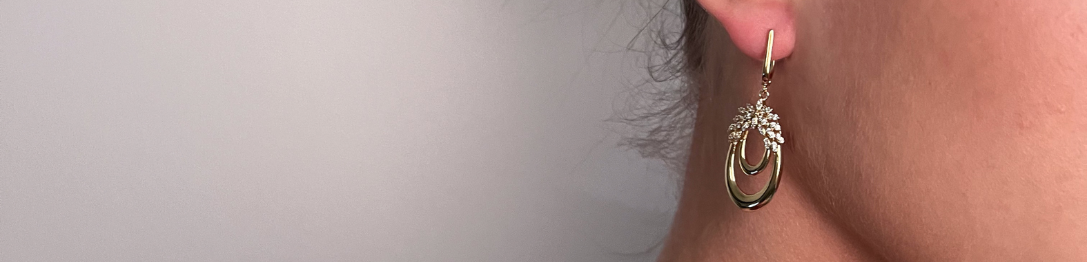 Náušnice pozlacené